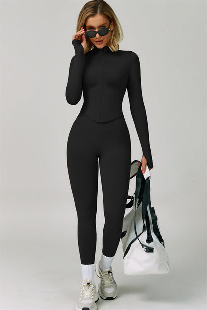 The Empower Jacket Sports Bra Leggings 3-Piece Set