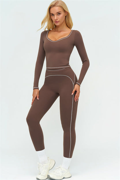 The Amara Long Sleeve T-shirt Leggings 2-Piece Set