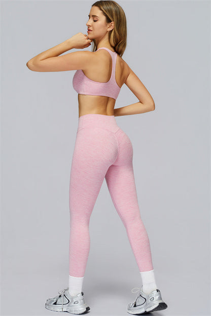 The Radiance Jacket Racerback Sports Bra Leggings 3-Piece Set