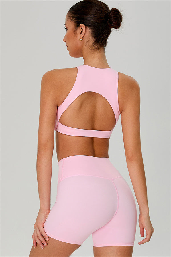 The Jewel Crop Top Crossover Shorts 2-Piece Set