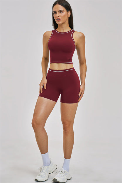 The Unbound Crop Top Shorts 2-Piece Set