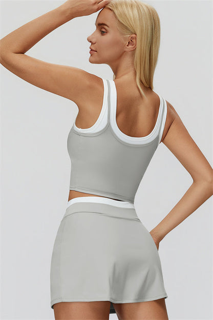 The Canyon Crop Tank Skirt 2-Piece Set