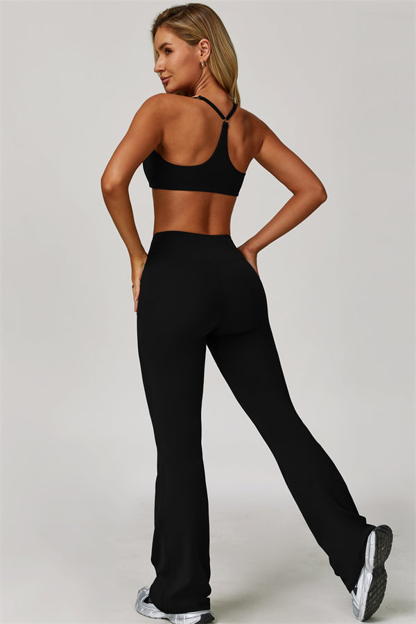 The Refresh Sports Bra Flared Leggings 2-Piece Set