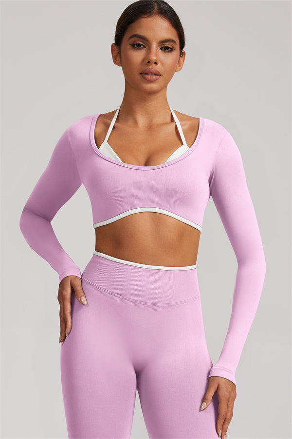 The Elevate Long Sleeve Crop top Leggings 2-Piece Set