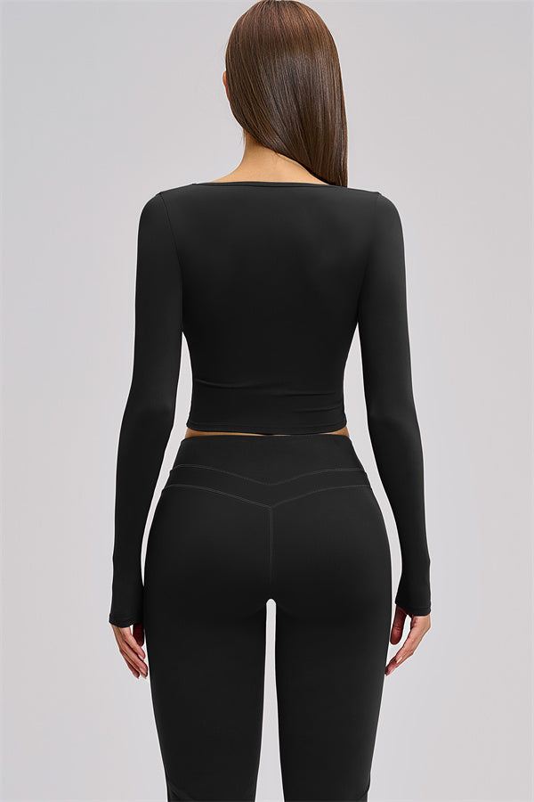 The Stride Long Sleeve T-shirt Flared Leggings 2-Piece Set