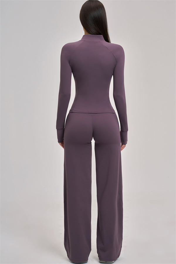 The Swoon Jacket Tank Top Flared Leggings 3-Piece Set