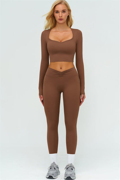 The Lushness Long Sleeve Crop top