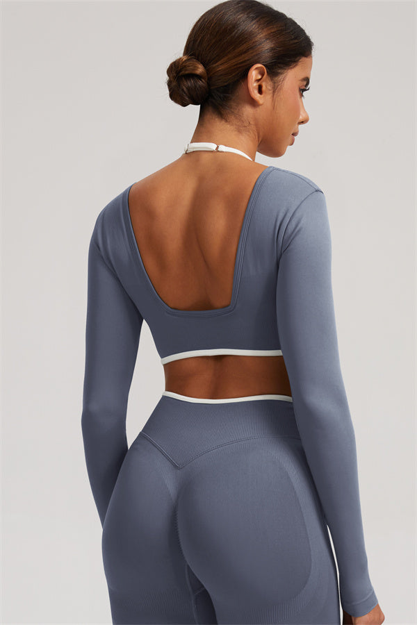 The Elevate New Long Sleeve Crop top