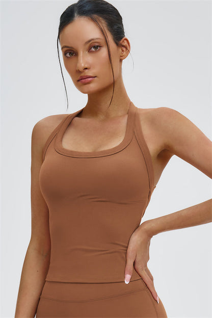 The Slate Y-Back Top