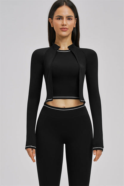 The Unbound Jacket Crop Top Leggings 3-Piece Set