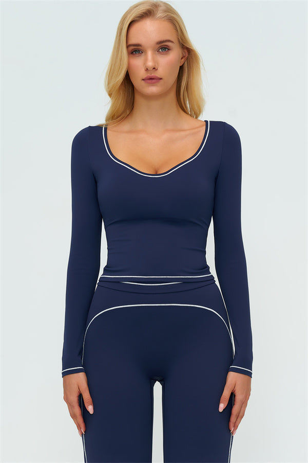 The Amara Long Sleeve T-shirt Flared Leggings 2-Piece Set