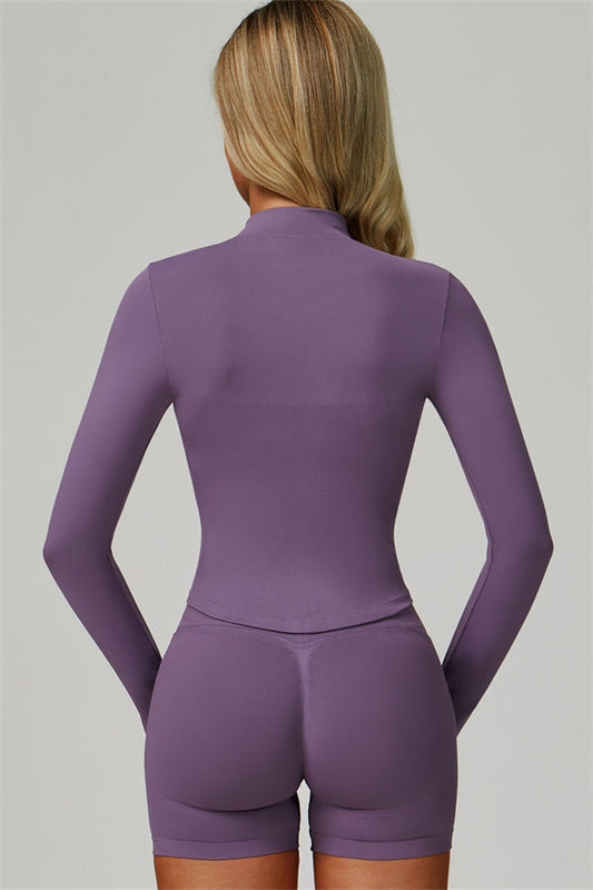 The Empower Jacket Sports Bra Shorts 3-Piece Set