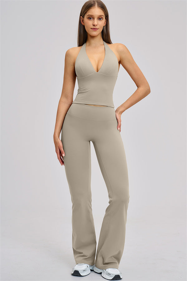 The Zestful Tank Top Flared Leggings 2-Piece Set