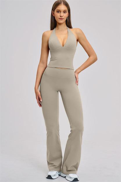 The Zestful Tank Top Flared Leggings 2-Piece Set