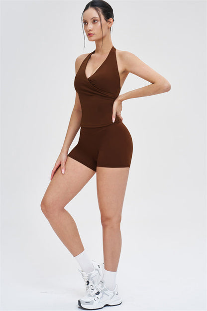 The Stride Crop Top Isabella Shorts 2-Piece Set