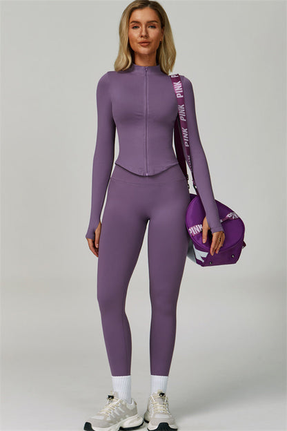 The Empower Jacket Sports Bra Leggings 3-Piece Set