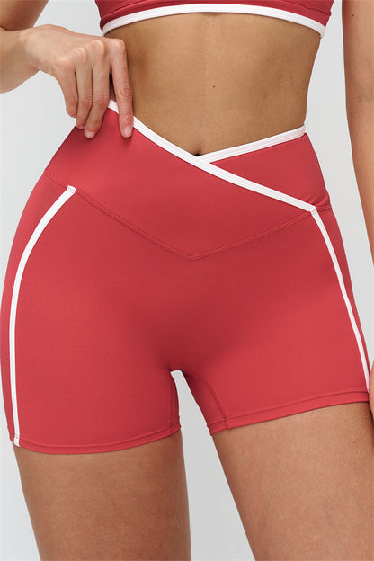 The Crave Contrast Sports Bra Shorts 2-Piece Set