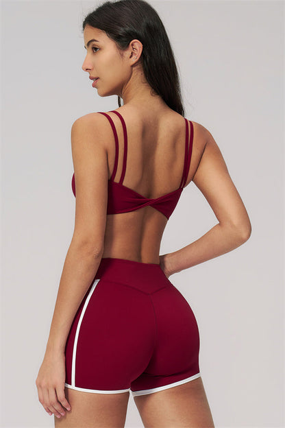 The Clarity Dual Strap Sports Bra Shorts 2-Piece Set