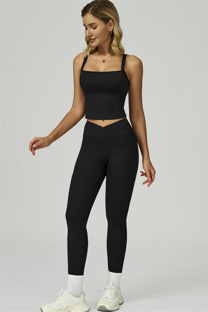 The Flourish Crop Tank Leggings 2-Piece Set