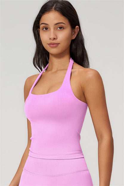 The Empower Halter Crop Top Shorts 2-Piece Set