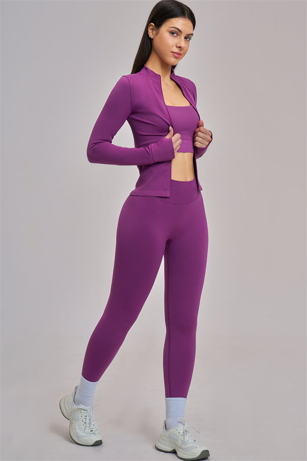 The Vision Jacket Sports Bra Leggings 3-Piece Set