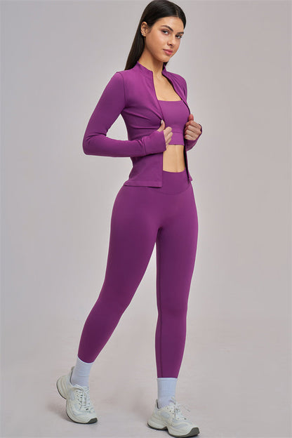 The Vision Jacket Sports Bra Leggings 3-Piece Set