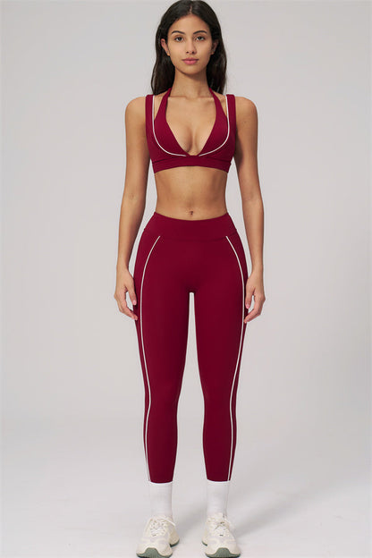 The Clarity Contour Line Sports Bra Leggings 2-Piece Set