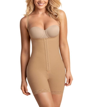 Leonisa Womens Firm Compression BoyShorts Body Shaper with Butt Lifter
