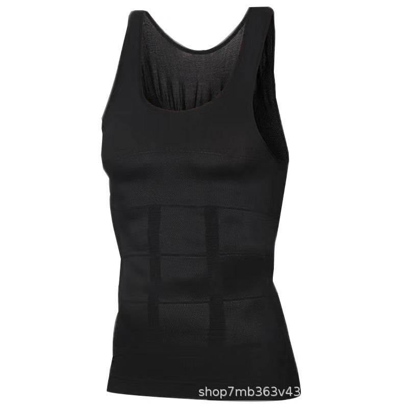 Men’s Seamless Tummy-Control Shapewear Tank
