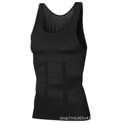 Men’s Seamless Tummy-Control Shapewear Tank