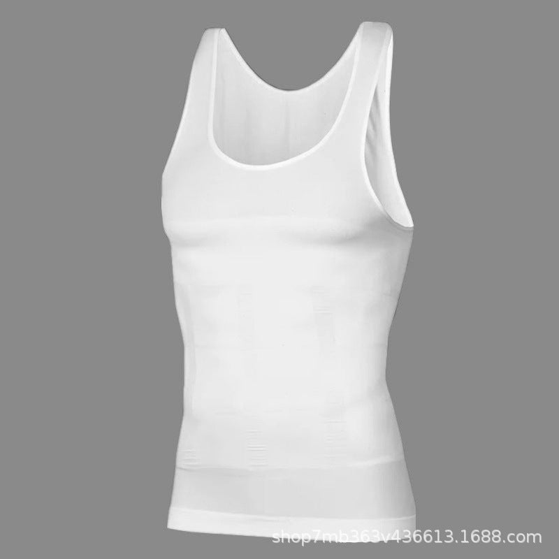 Men’s Seamless Tummy-Control Shapewear Tank