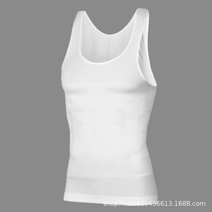 Men’s Seamless Tummy-Control Shapewear Tank