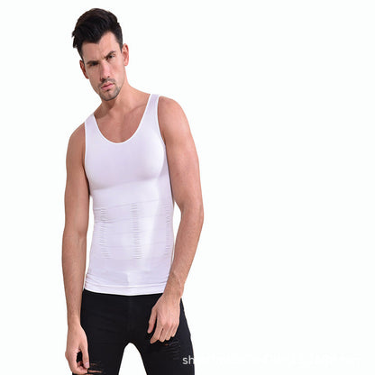 Men’s Seamless Tummy-Control Shapewear Tank