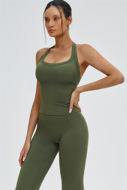 The Slate Y-Back Top