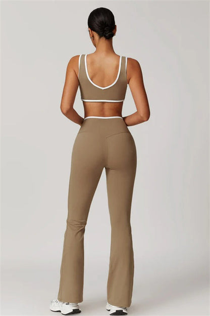 The Stamina Sports Bra Flared Leggings 2-Piece Set