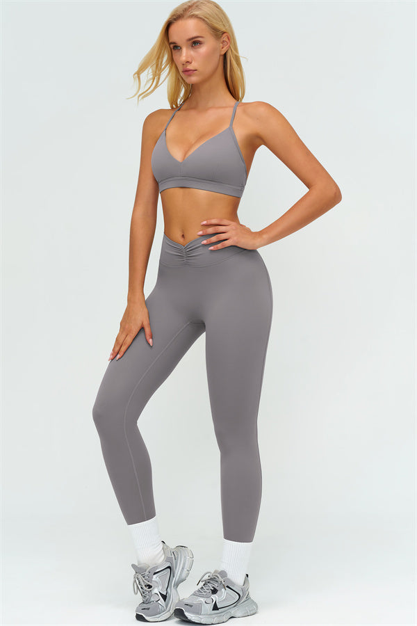 The Lushness Y-Back Sports Bra Leggings 2-Piece Set