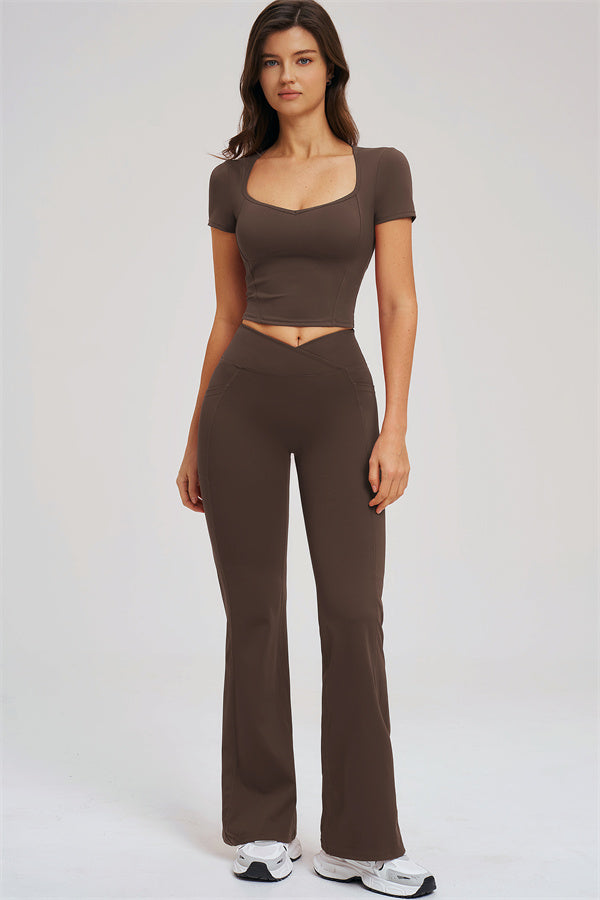 The Sizzle T-shirt Flared Leggings 2-Piece Set