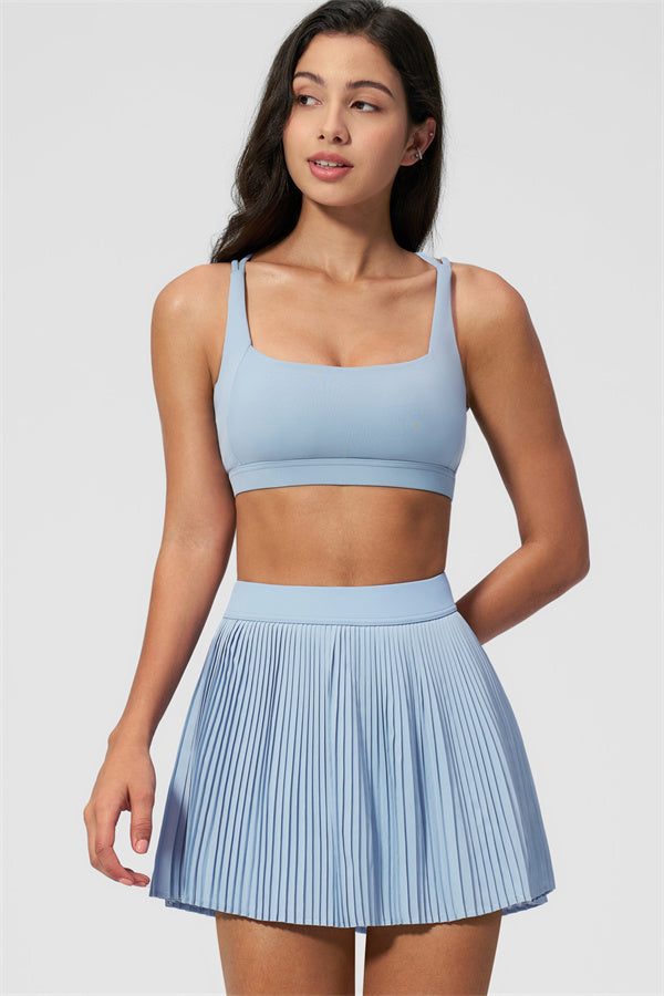 The Balance Sports Bra Tennis Skirt 2-Piece Set
