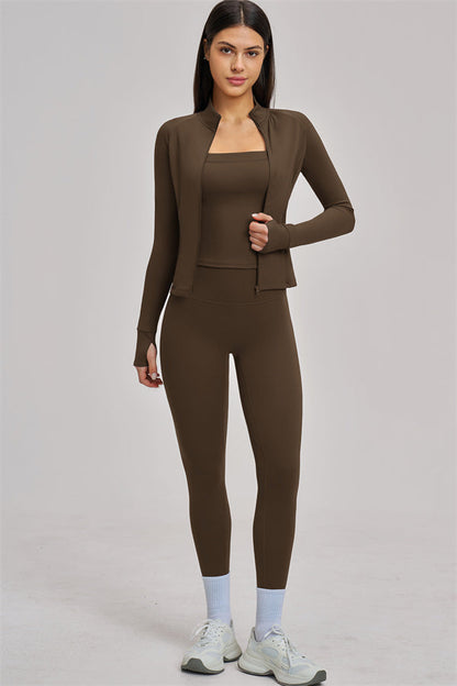 The Swoon Jacket Tank Top Leggings 3-Piece Set
