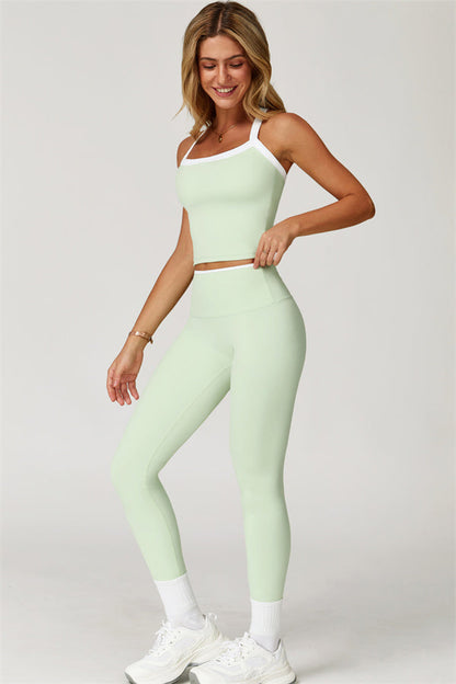 The Quest Cross Back Crop Top Leggings 2-Piece Set