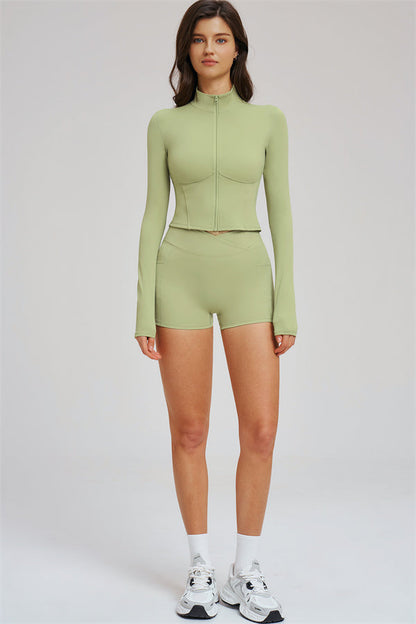 The Sizzle Zip Jacket Shorts 2-Piece Set