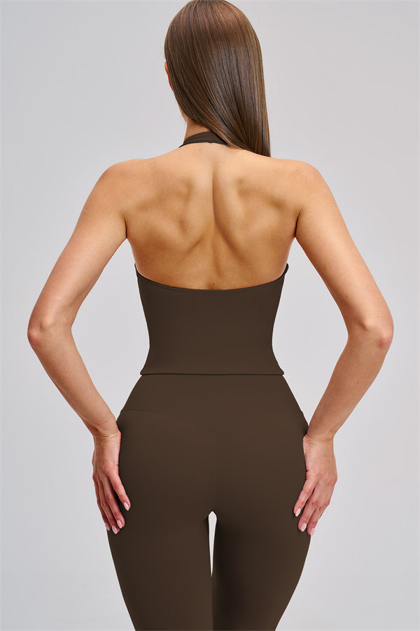 The Zestful Tank Top Flared Leggings 2-Piece Set