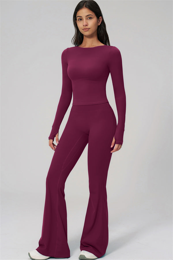 The Rapture Long Sleeve T-shirt Flared Leggings 2-Piece Set