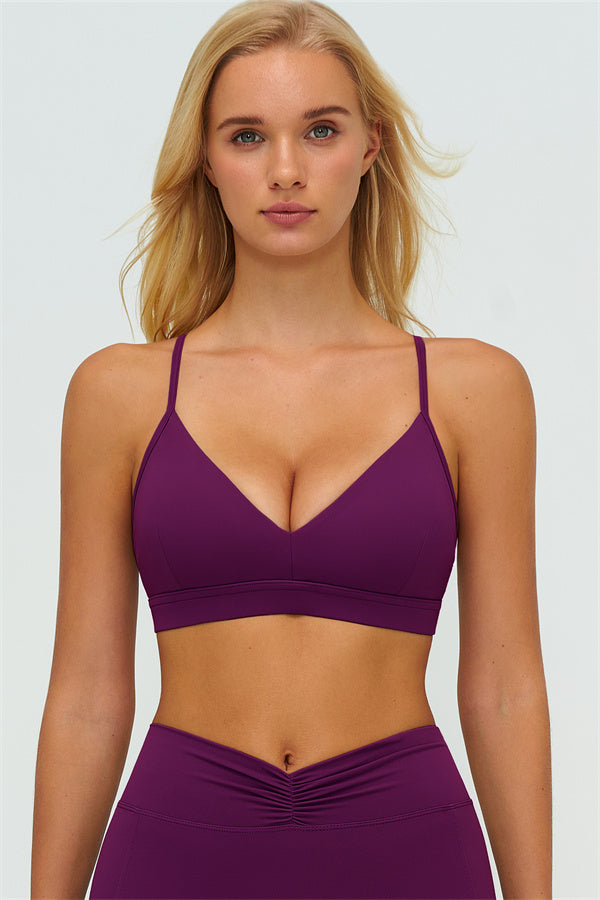 The Lushness Y-Back Sports Bra Shorts 2-Piece Set