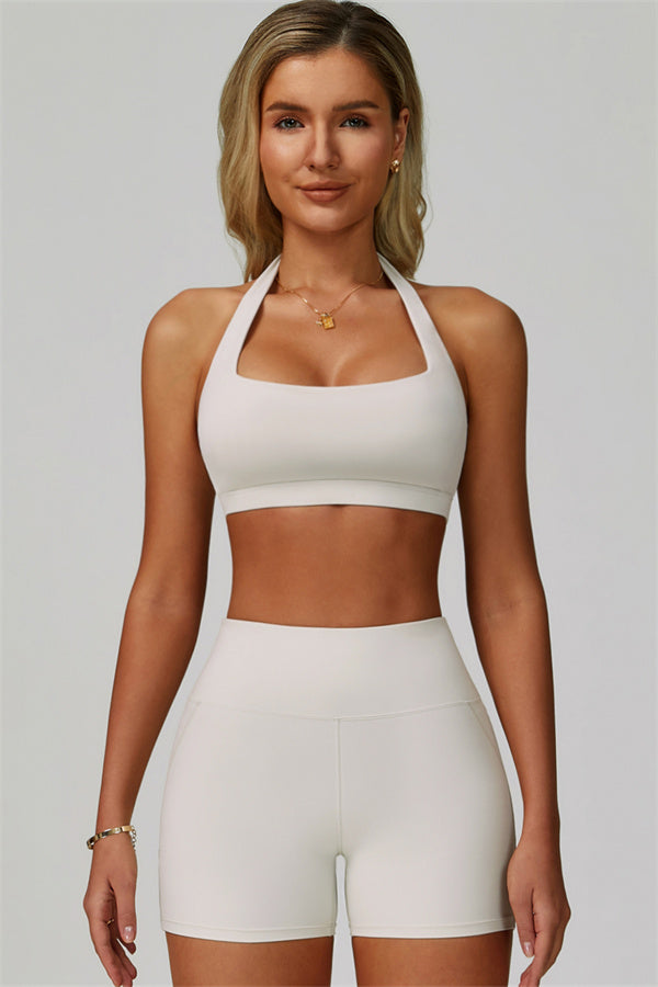 The Bold Halter Sports Bra Shorts 2-Piece Set