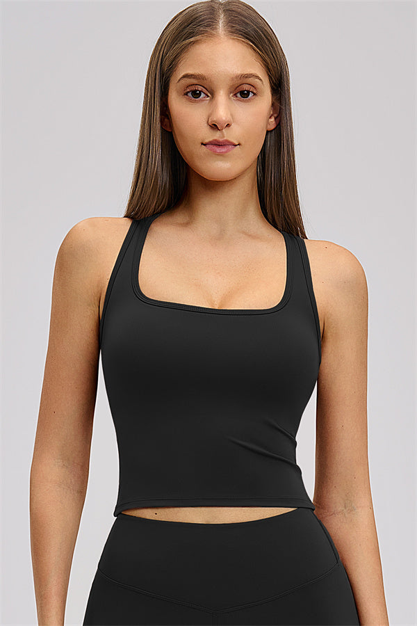 The Dynamic Crop Top Straight Leg Pants 2-Piece Set