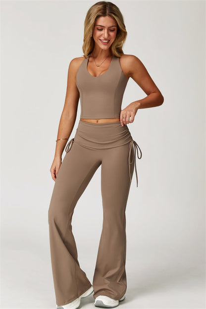 The Echo Tank Top Flared Leggings 2-Piece Set