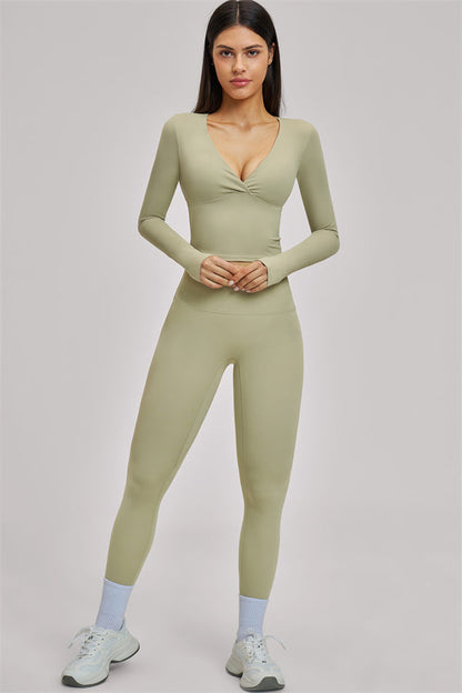 The Swoon Long Sleeve Crop top Leggings 2-Piece Set