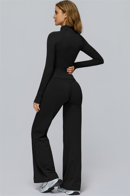 The FlexCore Pure Zip Jacket Flared Leggings 2-Piece Set