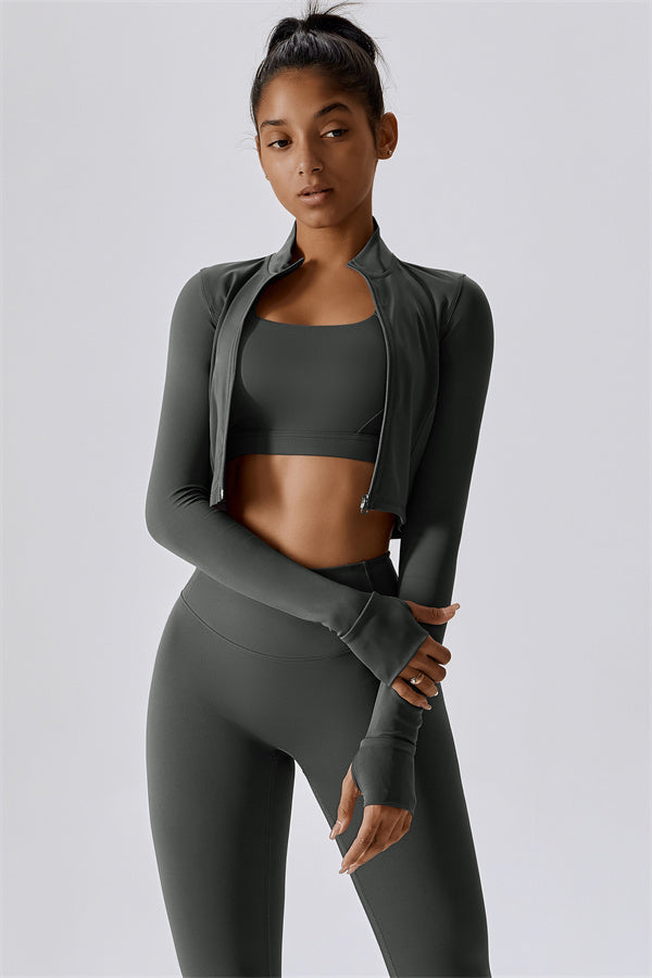 The Eloise Jacket Sports Bra Leggings 3-Piece Set